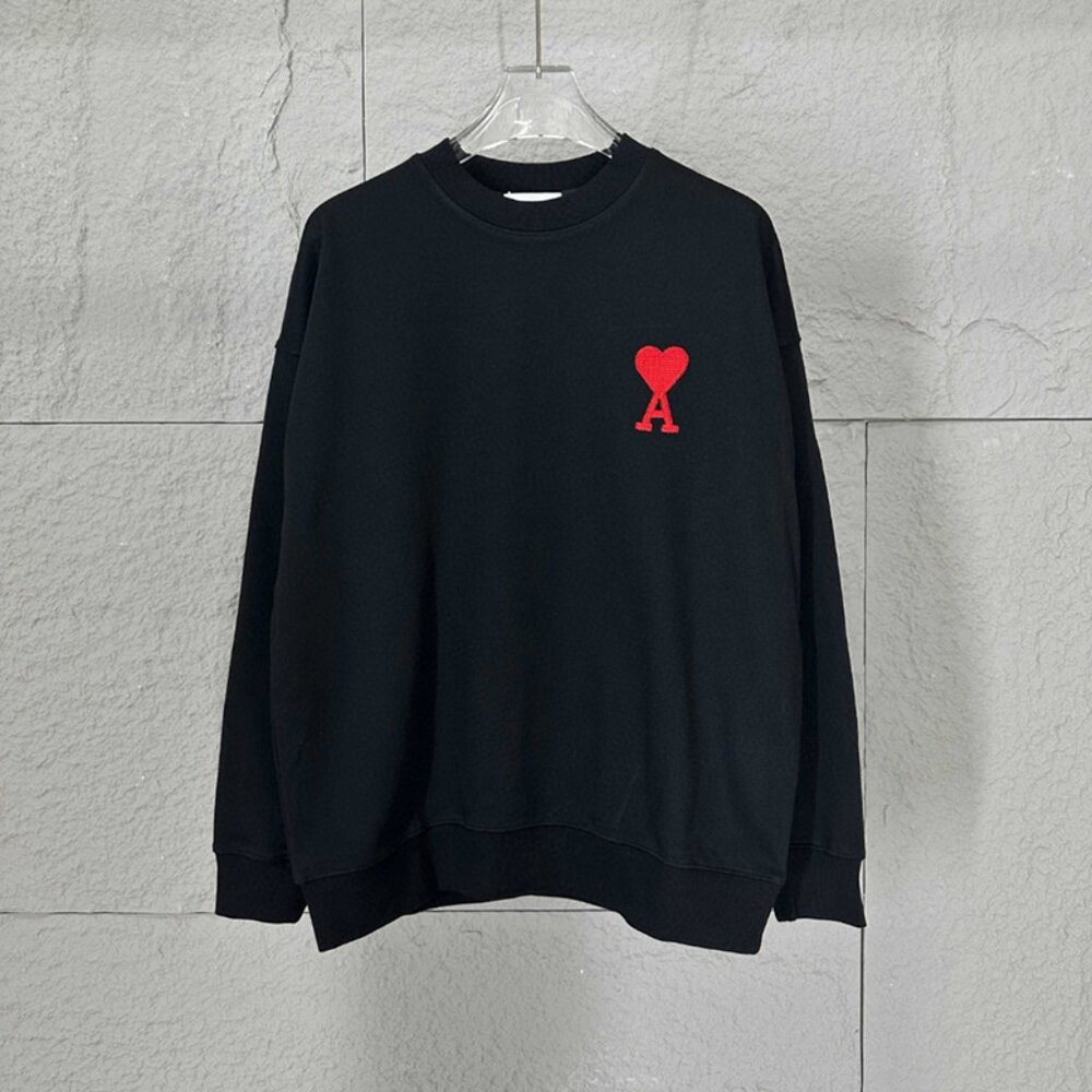 Ami Crew Neck Long Sleeve Sweatshirt